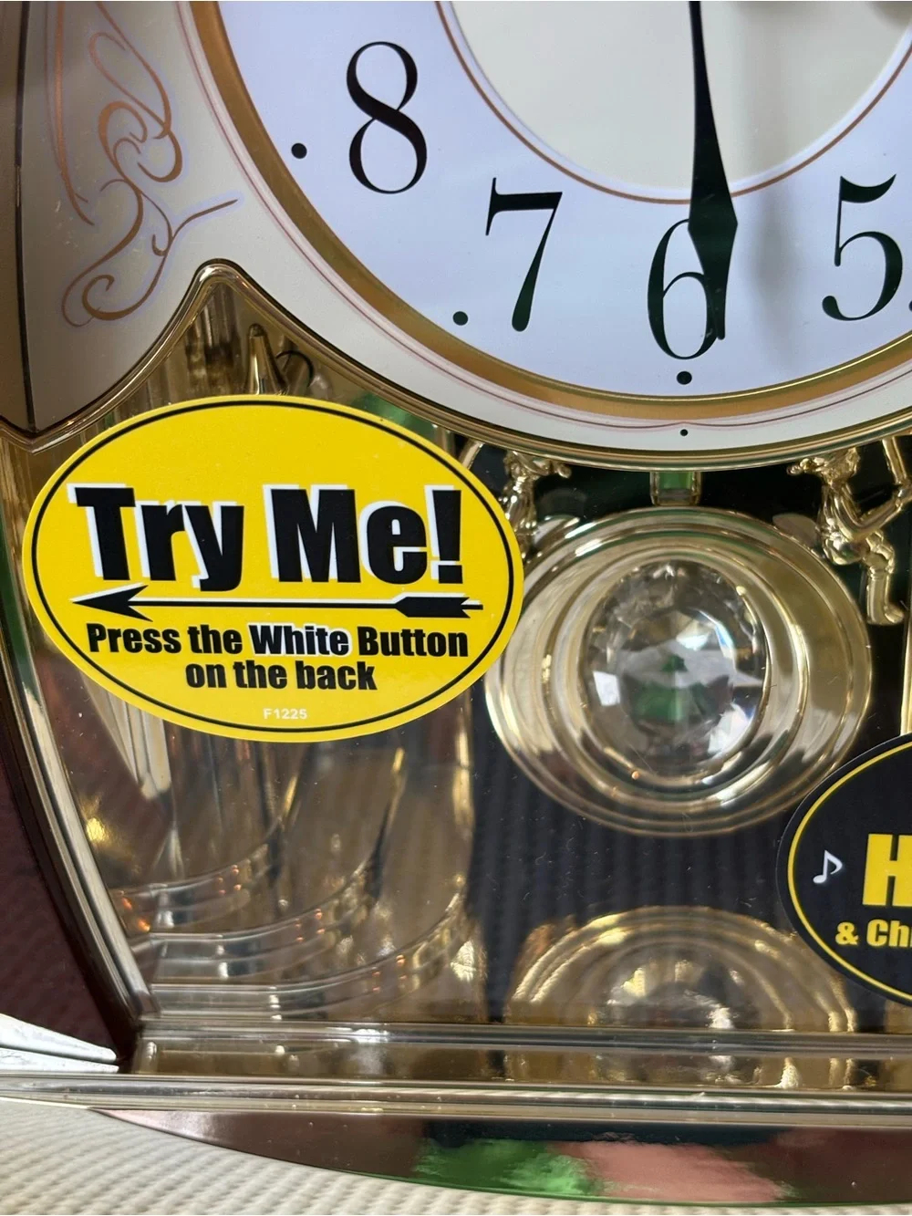 Rhythm Clock “Joyful Crystal Bells